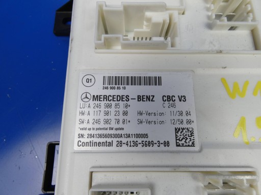 MERCEDES A W176 CLA W117 B W246 module control unit SAM BSI