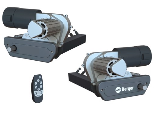 Привід рушія для 1-осьового причепа titanium 2.0 berger напівавтоматичний anthracite