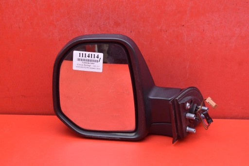 mirror left black, EU 23263610 CITROEN BERLINGO 2 II 08-12 3+2 PIN