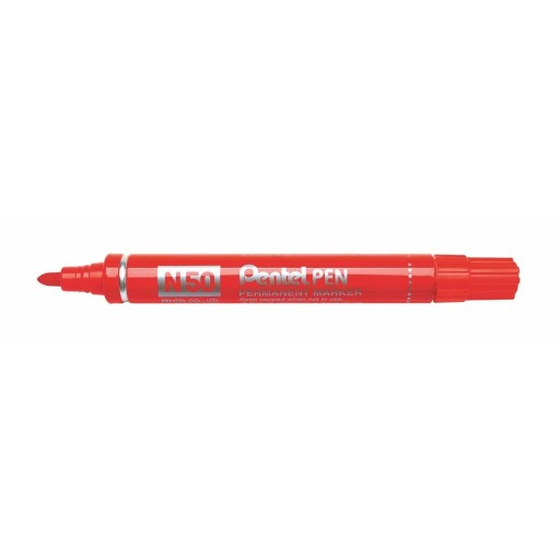 Перманентный маркер Pentel N50-be Красный 12 Cz