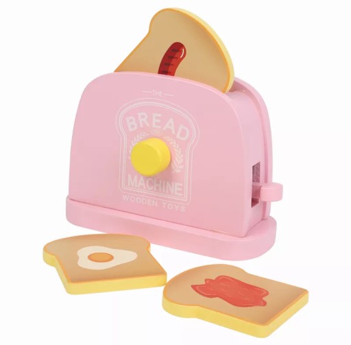 ДЕРЕВ'ЯНИЙ ДИТЯЧИЙ ТОСТЕР З НАБОРОМ АКСЕСУАРІВ