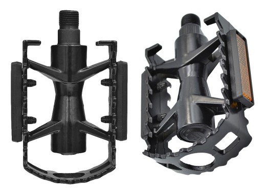 Mocne Pedały Rowerowe Platformowe Aluminiowe Mtb