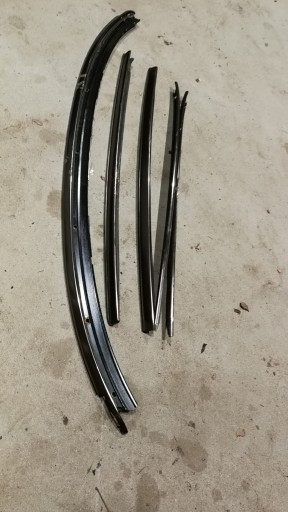 РАМКА ЛОБОВОГО СТЕКЛА МОЛДИНГИ ХРОМИРОВАННАЯ ПАНЕЛЬ MERCEDES 124 КАБРИОЛЕТ