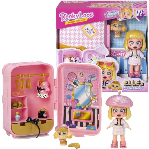 Валіза KookyLoos ELLE Action Figure + Pet