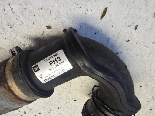 OPEL ZAFIRA C ASTRA J pipe hose wiring of the intercooler 13265269 PH3 1.4T