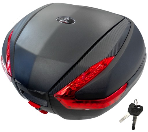 MOR.X.1183 - Чемодан Moretti, MR-888, 35l, черный, красный отблеск