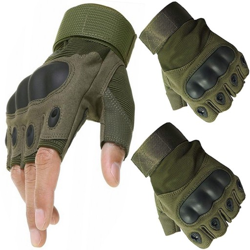 Taktické rukavice bez prstov vojenské survival xl