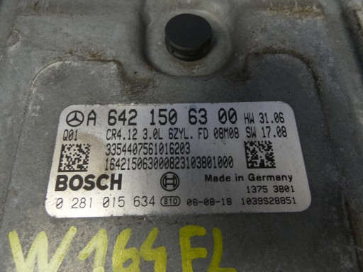 MERCEDES ML W164 3.0 CDI computer of the engine