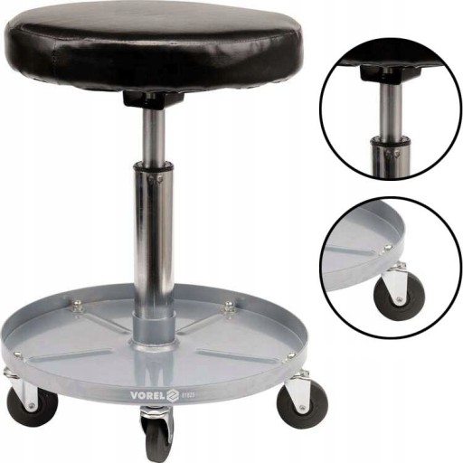 МАЙСТЕРНЯ ТАБУРЕТ НА КОЛЕСЦЯХ, РЕГУЛЮВАННЯ ВИСОТИ