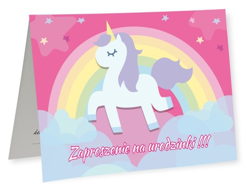 Запрошення на день народження Річний Єдиноріг 10 шт