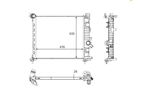 58473/NRF - Радиатор nrf opel meriva 1.4 10-