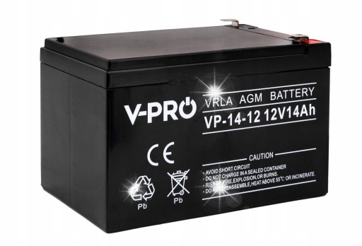 Аккумулятор agm vrl для ups, велосипедных игрушечных автомобилей, необслуживаемый, мощный, 12 в, 14 ач