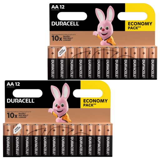 Duracell AA alkalická batéria (R6) 12 položiek