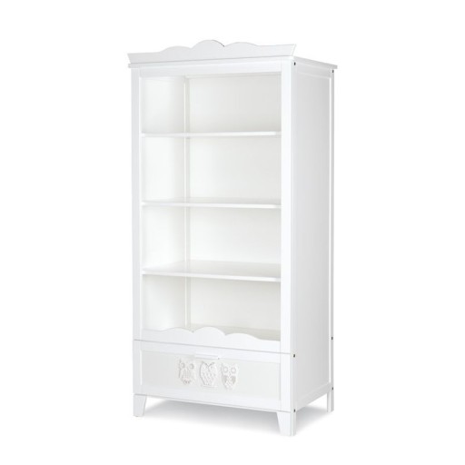 Книжкова шафа Klupś дитячі меблі 84 x 53 x 173 см біла