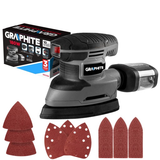 GRAPHITE DELTA ОРБІТАЛЬНА ШЛІФУВАЛЬНА МАШИНА 180 ВТ 3 ФУТИ