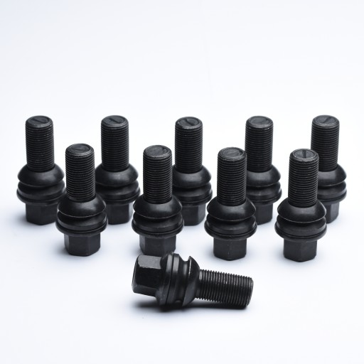 Болти для коліс MERCEDES M15X1. 25 27 мм чорний комплект. 10