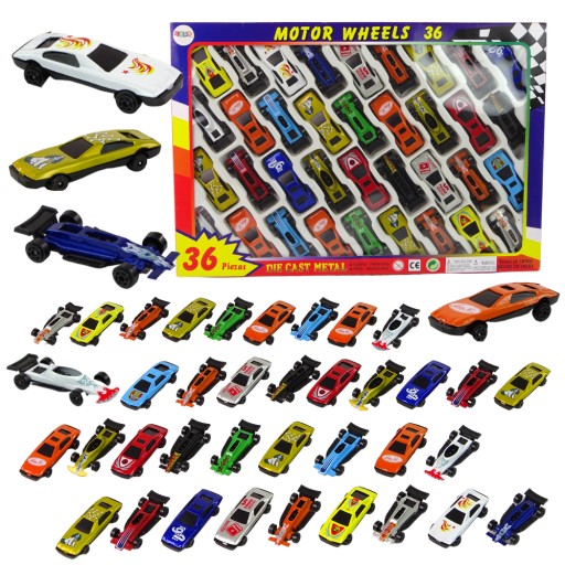 МАШИНИ, МАШИНИ МЕТАЛЕВІ, НАБІР RESORKS 36 шт