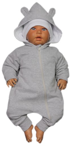 Szkrabowe.pl Сірий комбінезон 74