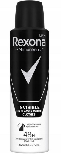 rexona invisible on black + white clothes antyperspirant w sprayu 200 ml   