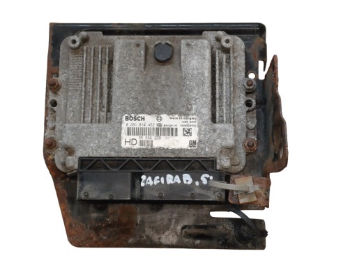 08- 0281014452-RTEKO - Opel zafira b 08 - контролер комп'ютера двигуна 0281014452