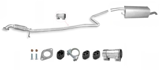 08.597 08.668 - FORD FUSION 1.2 1.4 2002-2012 ГЛУШИТЕЛЬ ТРУБЫ