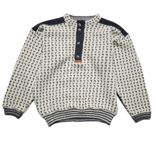 Devold vintage hrubý nórsky pánsky vlnený sveter XL