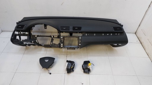 VW PASSAT B6 3C LIFT dashboard console airbags airbag tension belts KOMPLET original