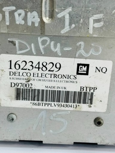 computer Motore OPEL ASTRA F 94-02R 16234829