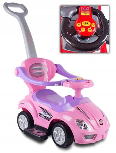 Rider 3in1 Baby's World Deluxe MegaCar рожевий