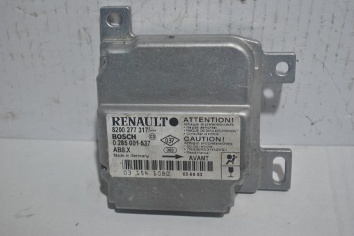 ДАТЧИК МОДУЛЬ ПОДУШКИ БЕЗПЕКИ RENAULT CLIO II 8200277317
