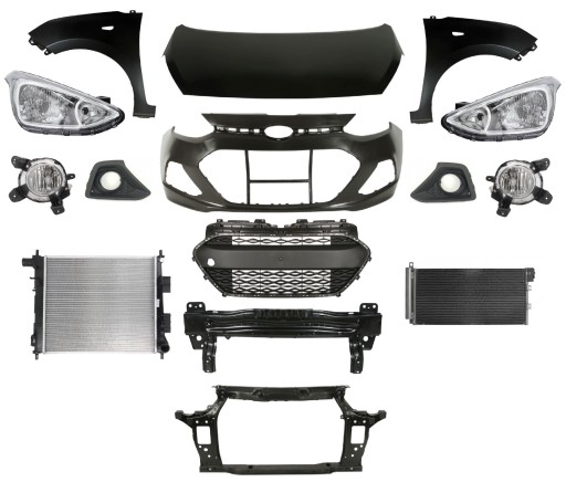 64101B4000 - HYUNDAI I10 13-17 РЕМЕНЬ ПЕРЕДНЕГО БАМПЕРА КАПОТА КРЫЛО