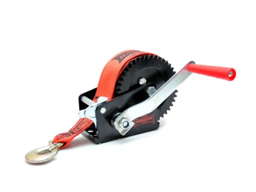 Кривошипна лебідка DRAGON WINCH 725kg ремінь