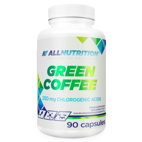 ALLNUTRITION GREEN COFFEE 90KAP ZELENÁ KÁVA CHUDNUTIE REDUKCIA ENERGIE