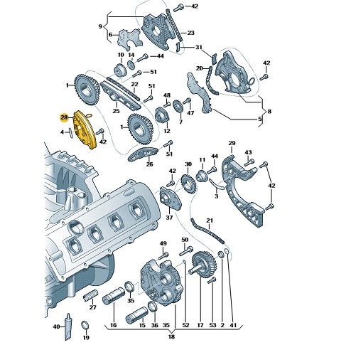 079109507AM - НАТЯГУВАЧ ЛАНЦЮГА ГРМ VW 4.2FSI