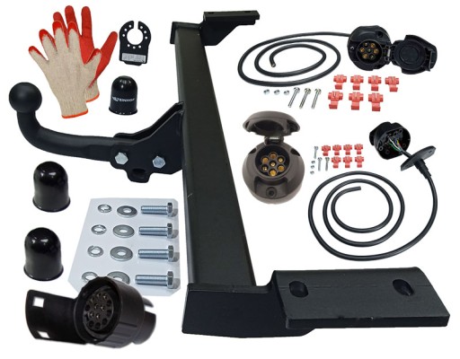 STEINHOF БУКСИРОВОЧНЫЙ КРЮК + ЖГУТ ПРОВОДОВ +7PIN/13P для TOYOTA RAV4 II 2 00-2005 ДВА