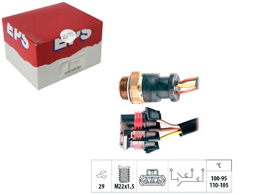 1.850.615 - EPS ПЕРЕМИКАЧ ВЕНТИЛЯТОРА РАДІАТОРА OPEL