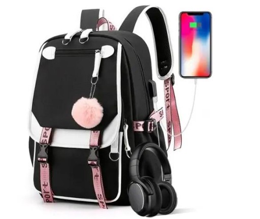 Багатокамерний шкільний рюкзак Harry Potter XIUYUAN чорний