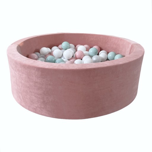 Сухий басейн з кульками Velvet 30х90 Рожевий 250 куль