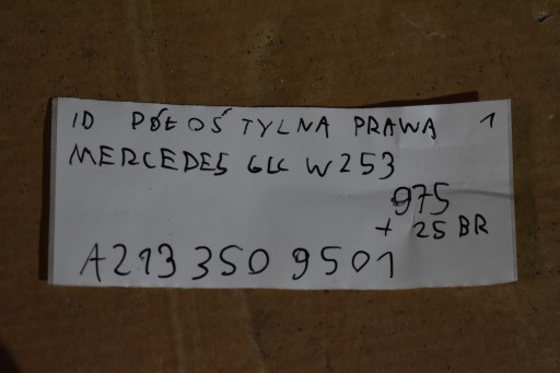 IDEALNA Semiasse posteriore posteriore Destro MERCEDES GLC W253 1