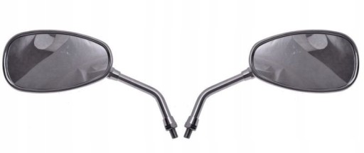 LU00391 - Дзеркала овальний класичний хром M8 P / P CHOPPER CRUISER