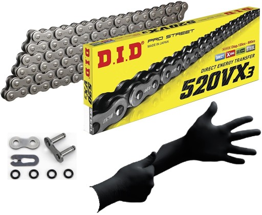 DID520VX3-112 - ПРИВОДНИЙ ЛАНЦЮГ DID 520 VX3 112 ЛАНОК ЗАСТІБКА