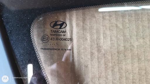 HYUNDAI BAYON 2021 window bodywork side right rear part original