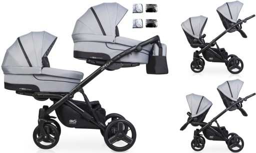 EASY-GO 2 OF US КОЛЯСКА 2В1 ДЛЯ ДВІЙНЯТ GRAPHITE