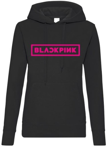 Blackpink dámska mikina s kapucňou K-pop XS čierna Black Pink