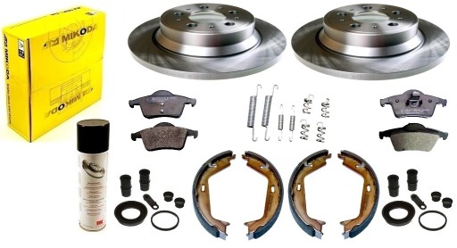 Диски колодки щелепи VOLVO S60 і S80 V70 II ззаду