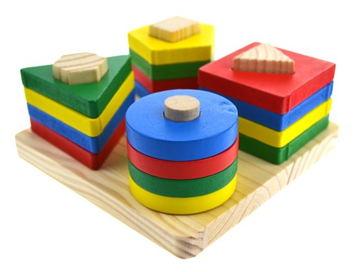 Дерев'яні блоки для сортування головоломки