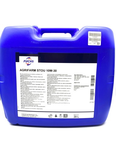 МОТОРНОЕ МАСЛО AGRIFARM STOU 10W30 20L FUCHS