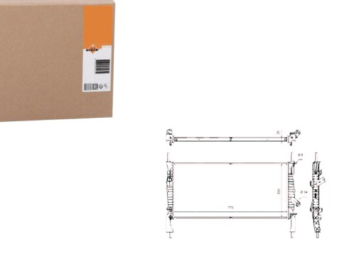 86232194 - Nrf53746 радіатор ford transit 2.2/2.4 06-