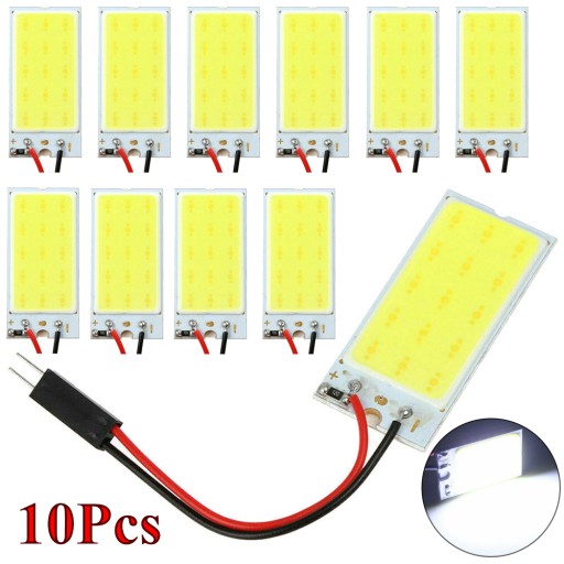 10 sztuk Panel LED do samochodu COB 15 SMD