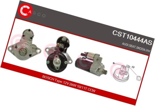 Стартер 12v 2.0kw - casco cst10444as